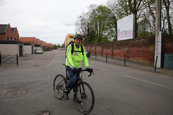 François Decherf, 46, recently became a fan of the bike train. 