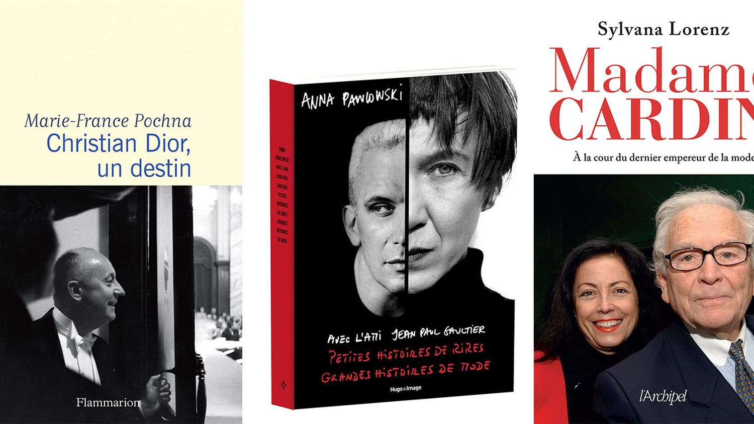 The lives of fashion designers Jean Paul Gaultier, Christian Dior and Pierre Cardin recounted in three books to devour