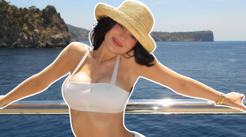 Kylie Jenner Layers Bikinis